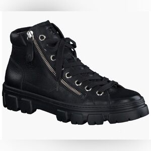 Paul Green Navi Black High-Top Sneakers